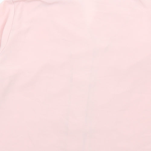 FOSBY Womens Pink Polyester Basic Button-Up Size 14 Collared
