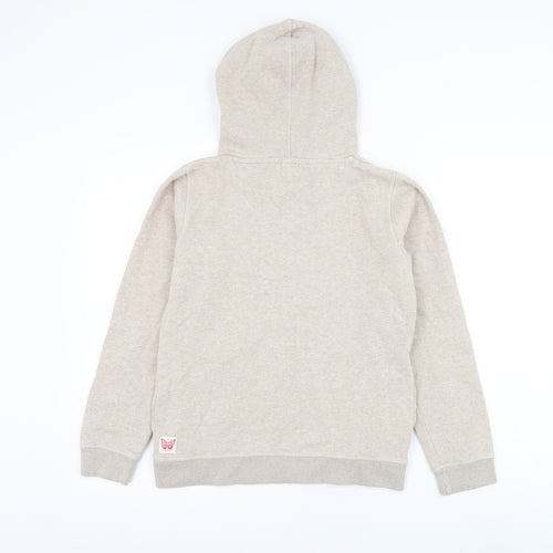Fat Face Girls Beige Cotton Pullover Hoodie Size 12-13 Years Pullover - Wonderful Things