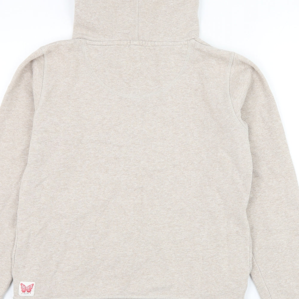 Fat Face Girls Beige Cotton Pullover Hoodie Size 12-13 Years Pullover - Wonderful Things