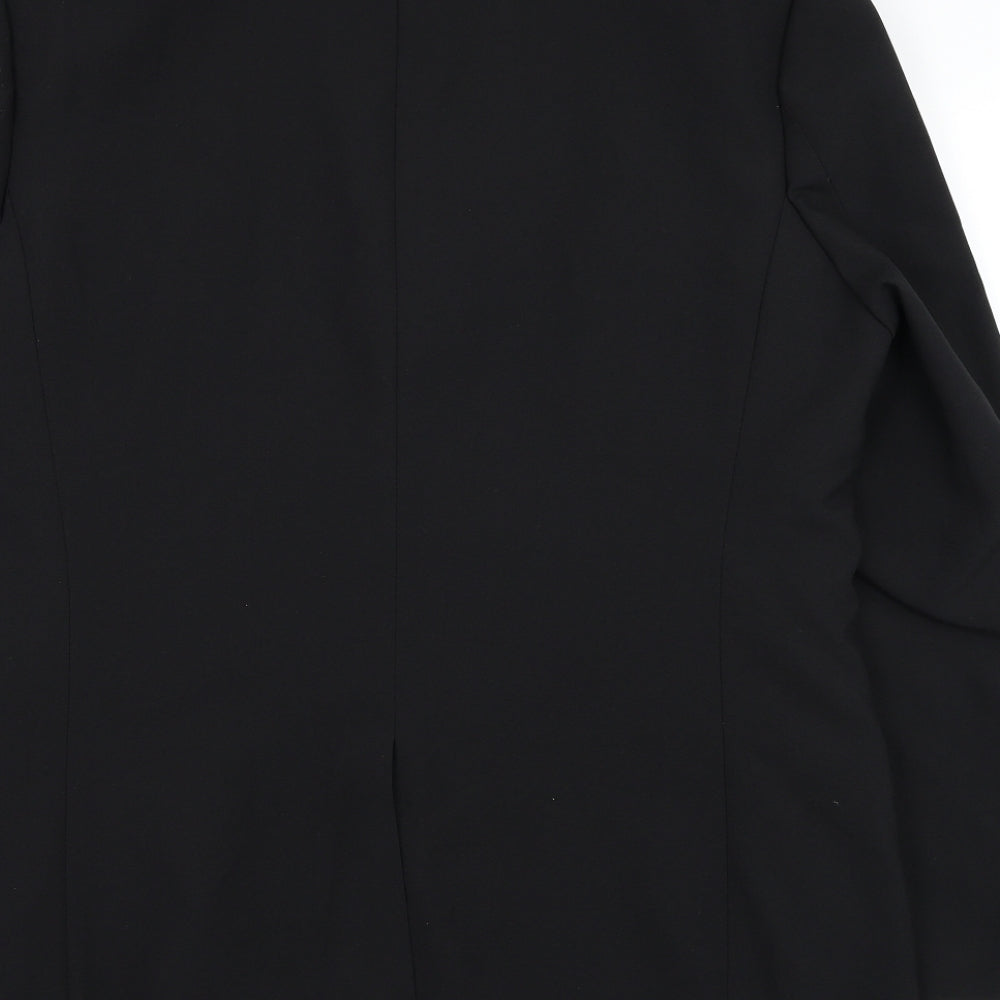 George Mens Black Polyester Jacket Suit Jacket Size 44