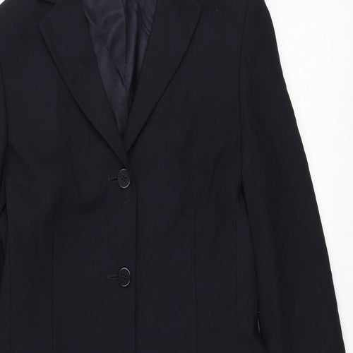 Marks and Spencer Womens Blue Jacket Blazer Size 10 Button