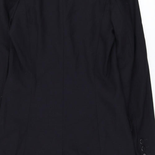 Marks and Spencer Womens Blue Jacket Blazer Size 10 Button
