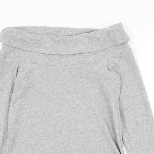 Select Womens Grey Boat Neck Polyester Pullover Jumper Size 10