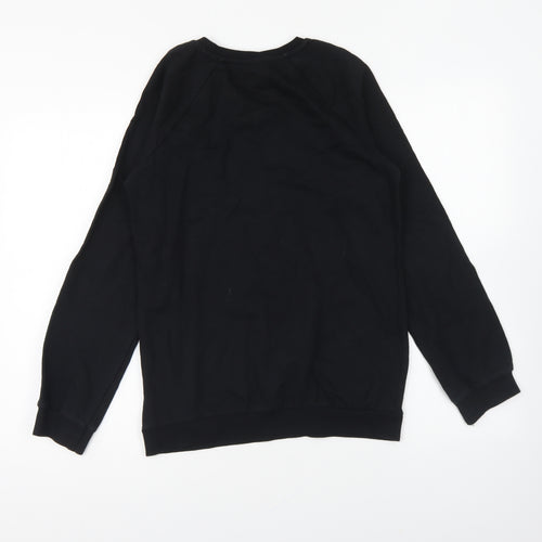 George Girls Black Cotton Pullover Sweatshirt Size 13-14 Years Pullover - Minnie Mouse
