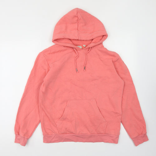 Preworn Womens Pink Cotton Pullover Hoodie Size S Pullover