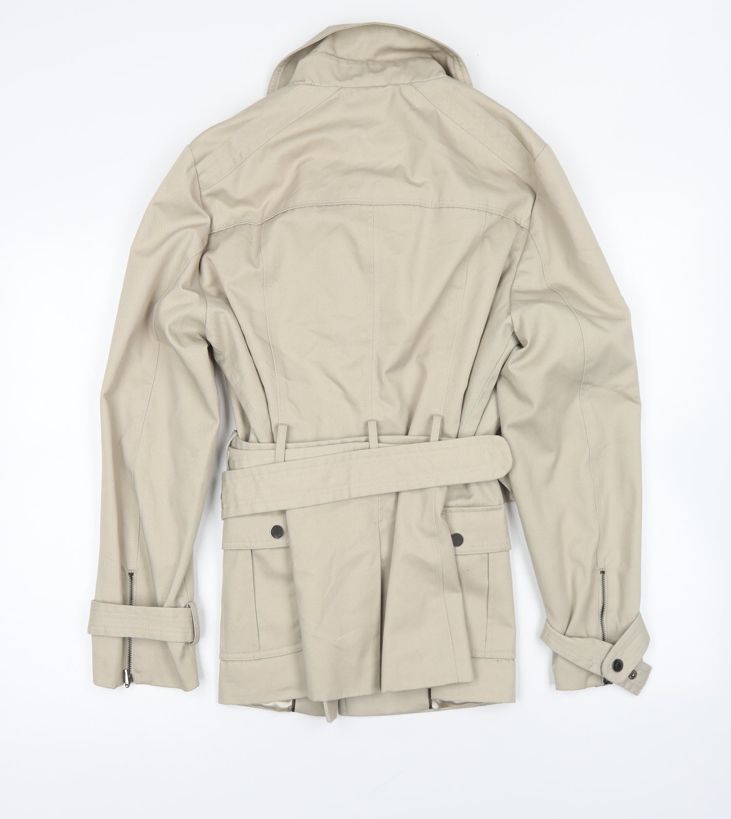 Kesta Womens Beige Jacket Size 16 Zip