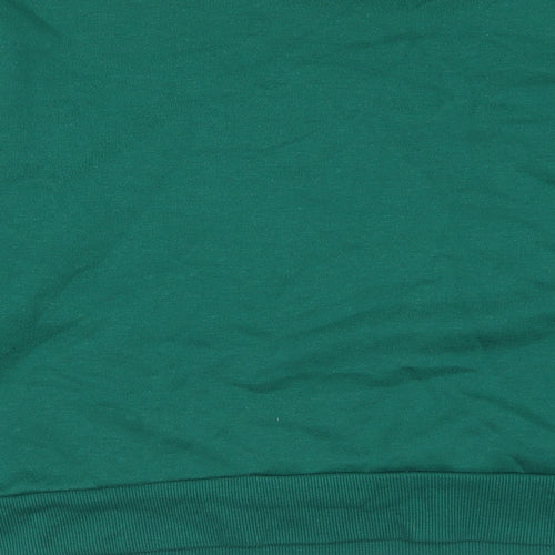 Primark Womens Green Round Neck Polyester Pullover Jumper Size M