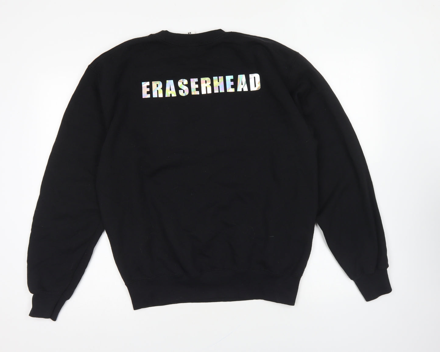 Fruit of the Loom Womens Black Cotton Pullover Sweatshirt Size M Pullover - Eraserhead