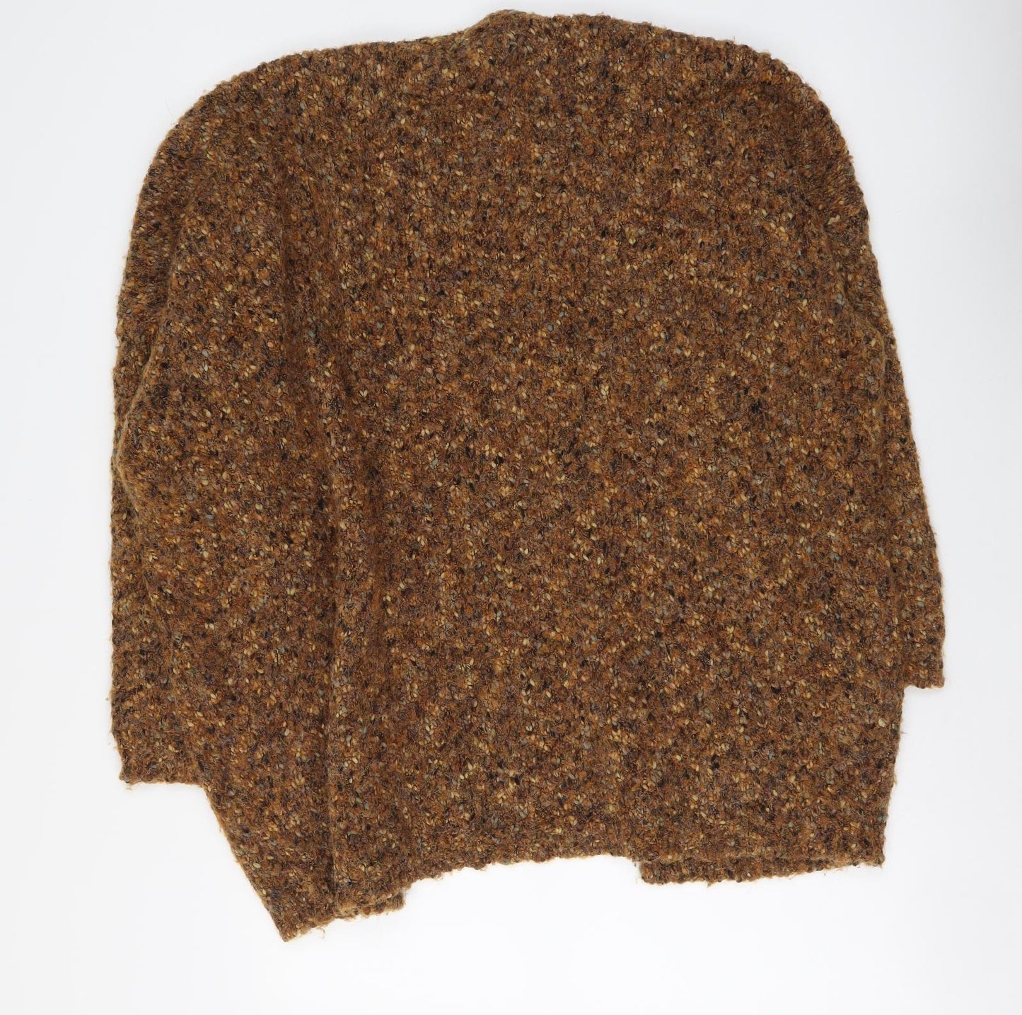 Atmosphere Womens Brown V-Neck Acrylic Cardigan Jumper Size L
