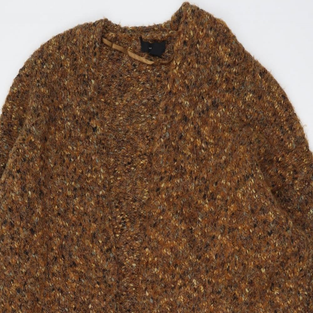 Atmosphere Womens Brown V-Neck Acrylic Cardigan Jumper Size L