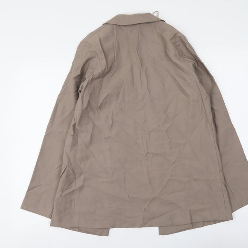 Primark Womens Beige Gilet Blazer Size S Tie