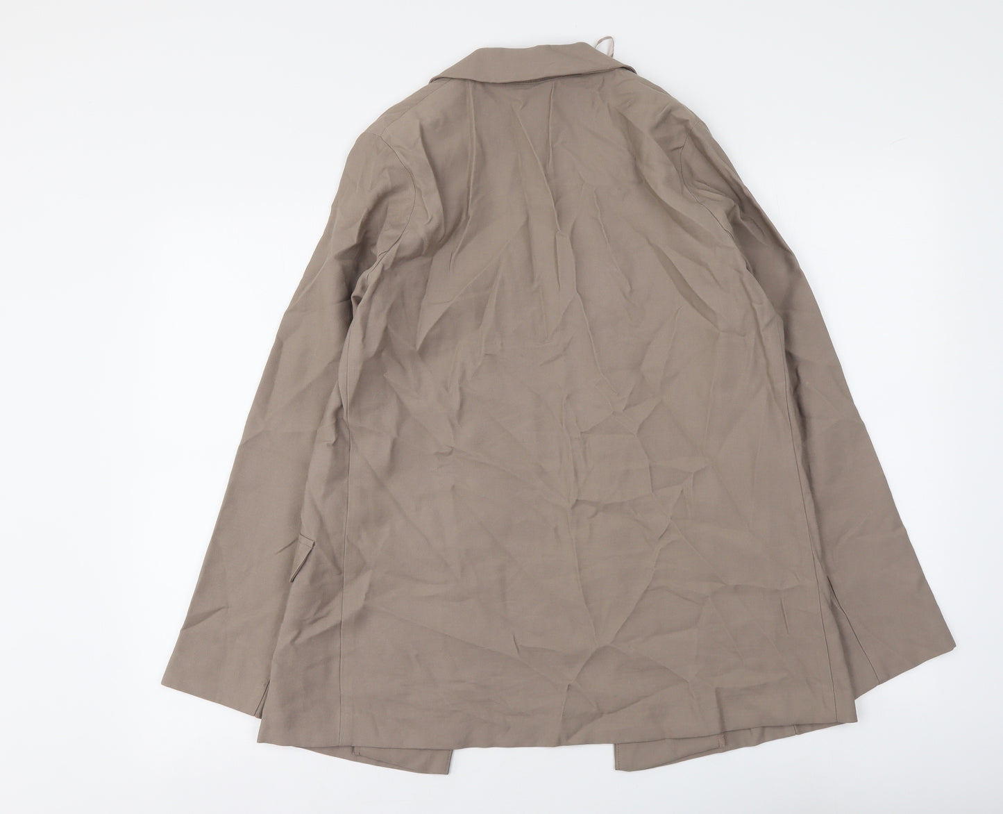 Primark Womens Beige Gilet Blazer Size S Tie