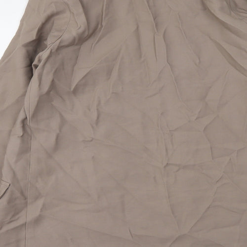 Primark Womens Beige Gilet Blazer Size S Tie