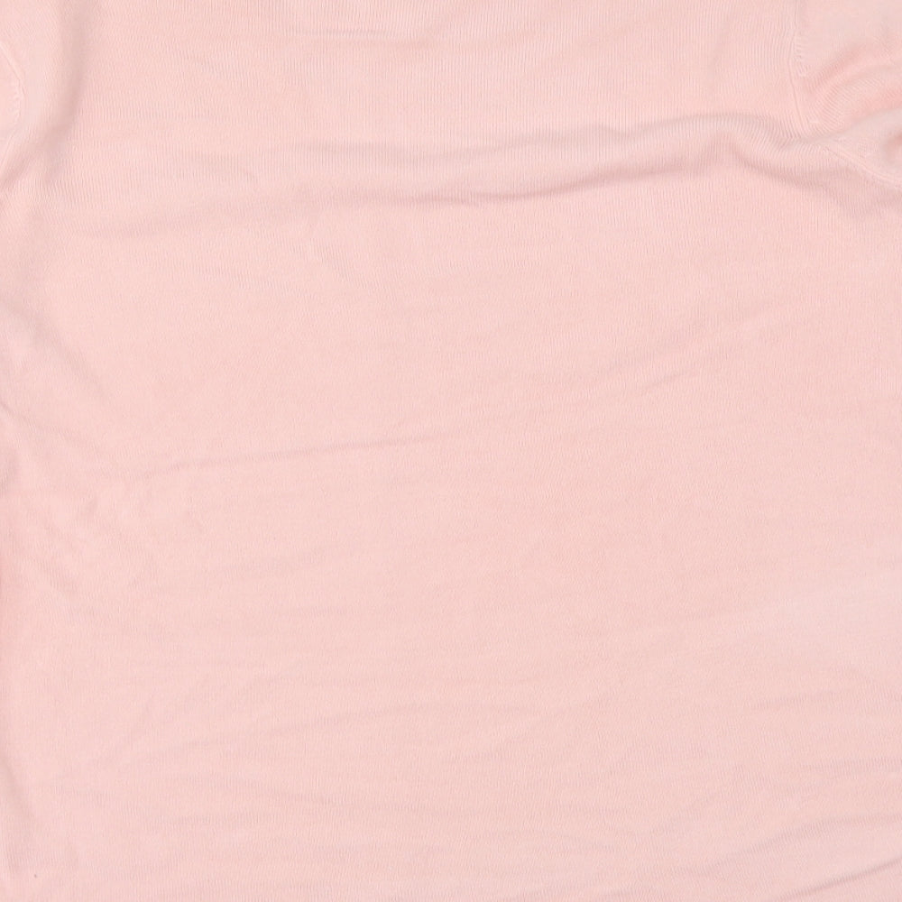 Primark Womens Pink Round Neck Acrylic Pullover Jumper Size XL