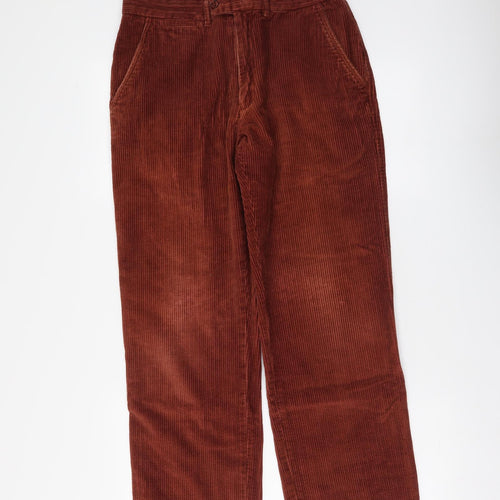 Samuel Windsor Mens Brown Cotton Straight Jeans Size 30 in L28 in Regular Zip