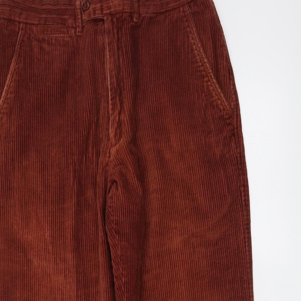 Samuel Windsor Mens Brown Cotton Straight Jeans Size 30 in L28 in Regular Zip