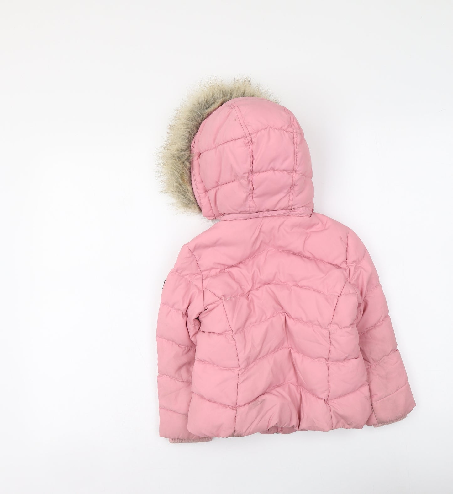 Tommy Hilfiger Girls Pink Jacket Coat Size 4 Years Zip