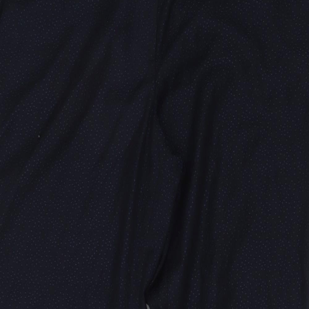 NEXT Womens Blue Polyester Trousers Size 16 L28 in Regular Button
