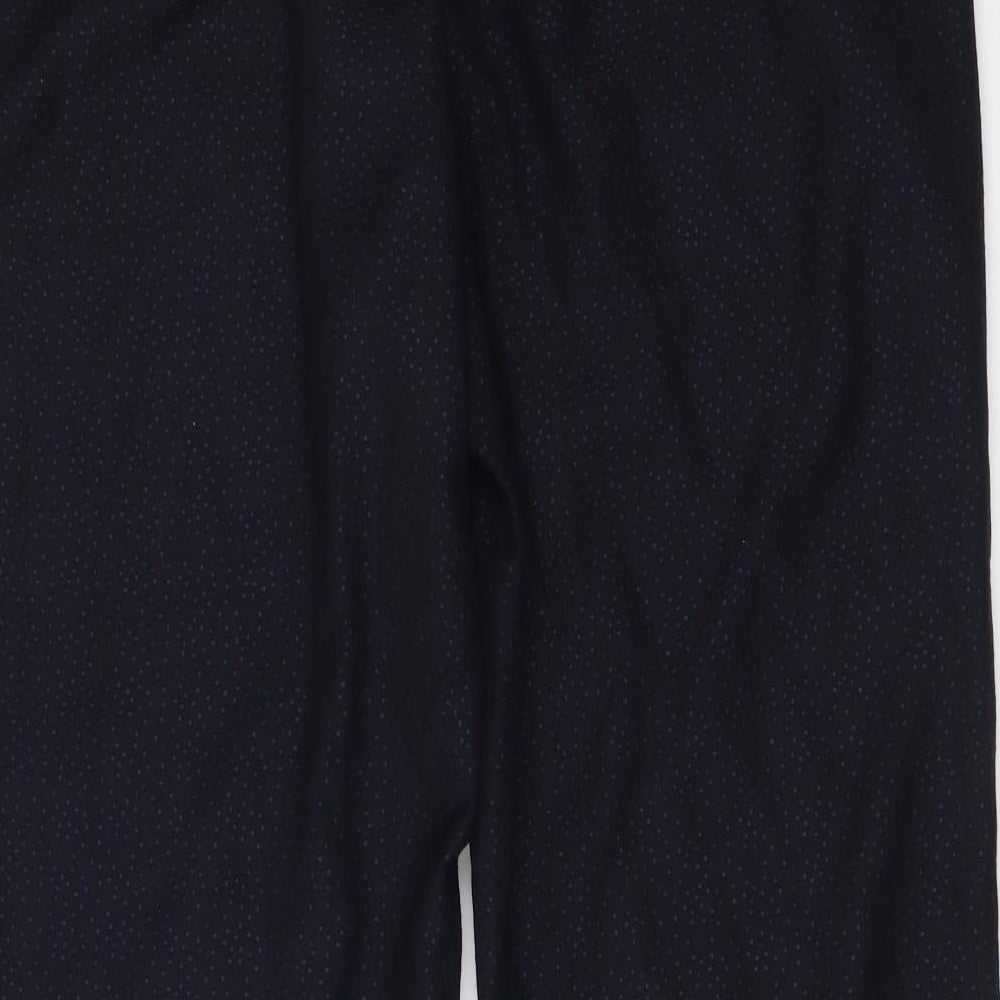 NEXT Womens Blue Polyester Trousers Size 16 L28 in Regular Button