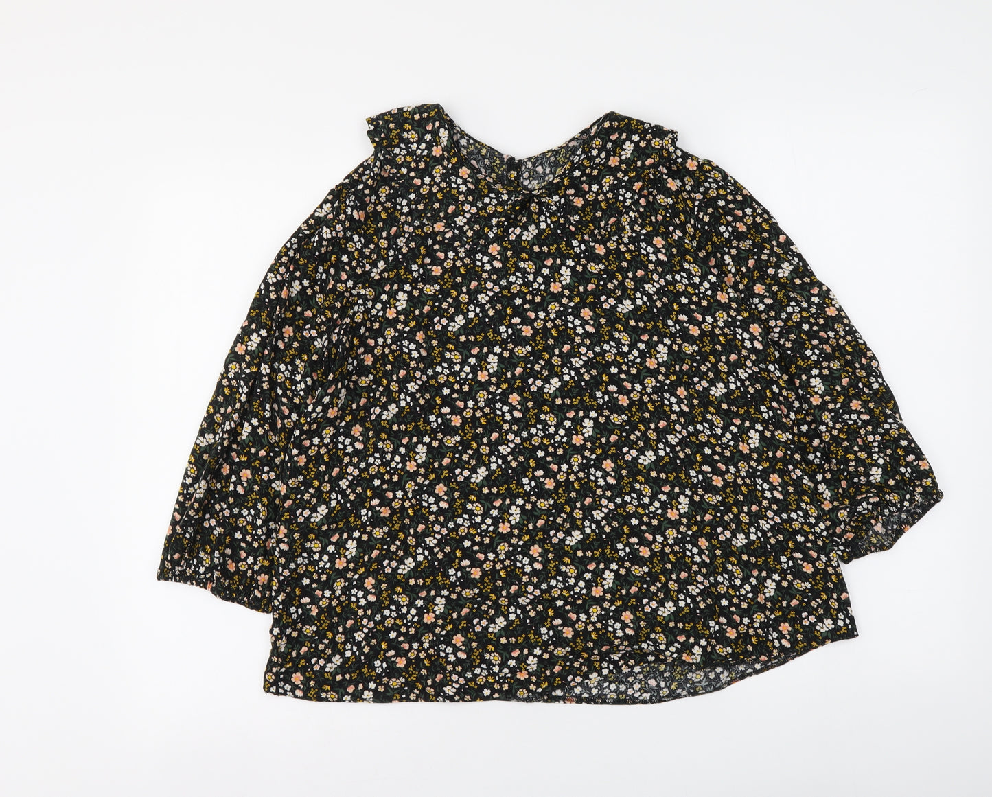 Primark Womens Multicoloured Floral Viscose Basic Blouse Size 14 Collared