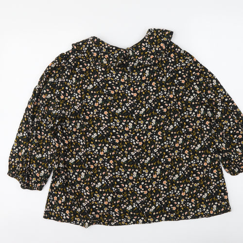 Primark Womens Multicoloured Floral Viscose Basic Blouse Size 14 Collared