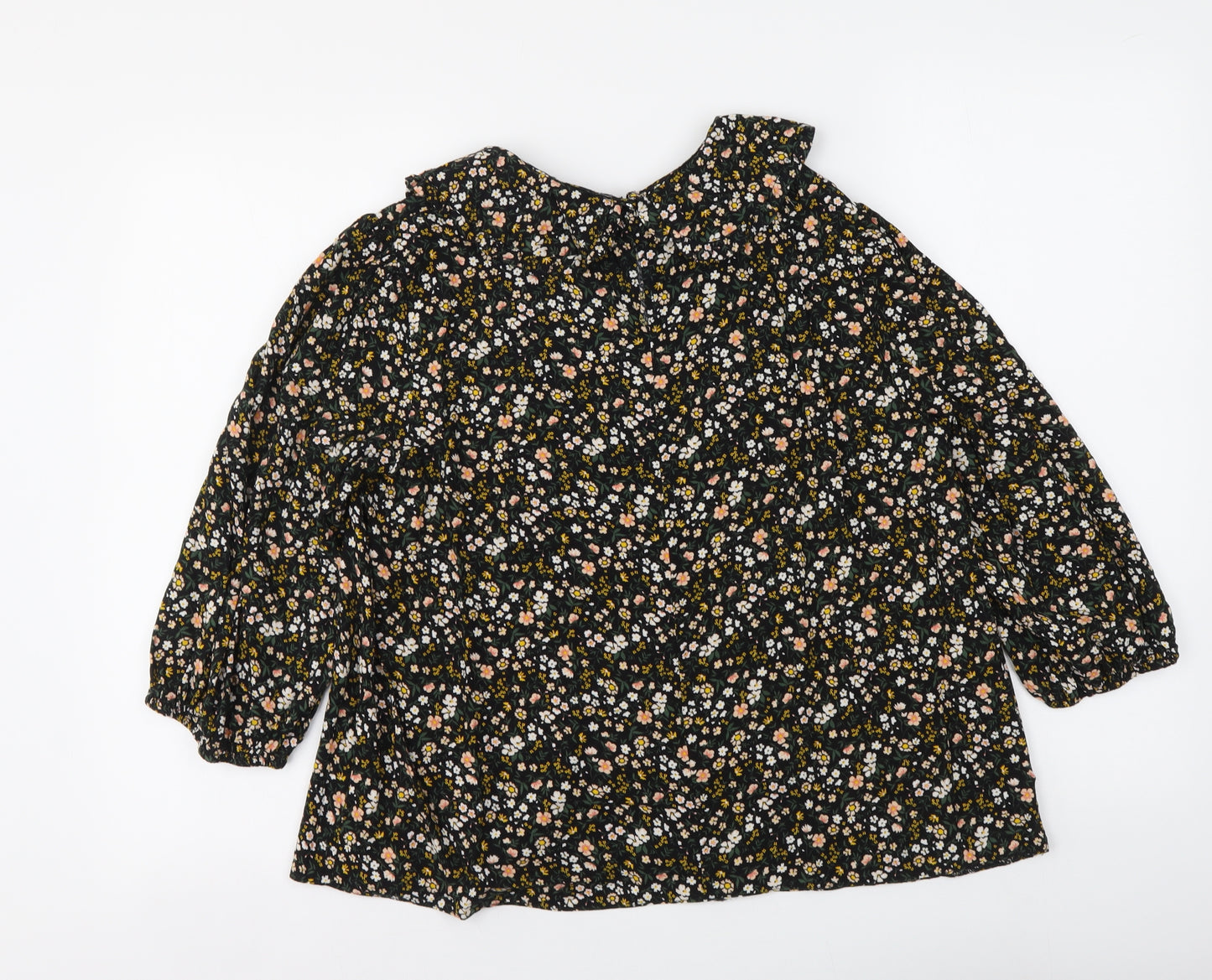 Primark Womens Multicoloured Floral Viscose Basic Blouse Size 14 Collared
