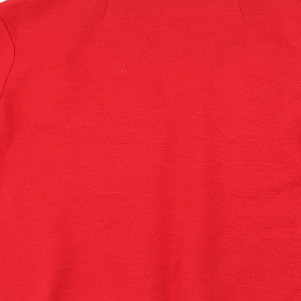 Lazarus of London Womens Red Acrylic Jacket Blazer Size 20