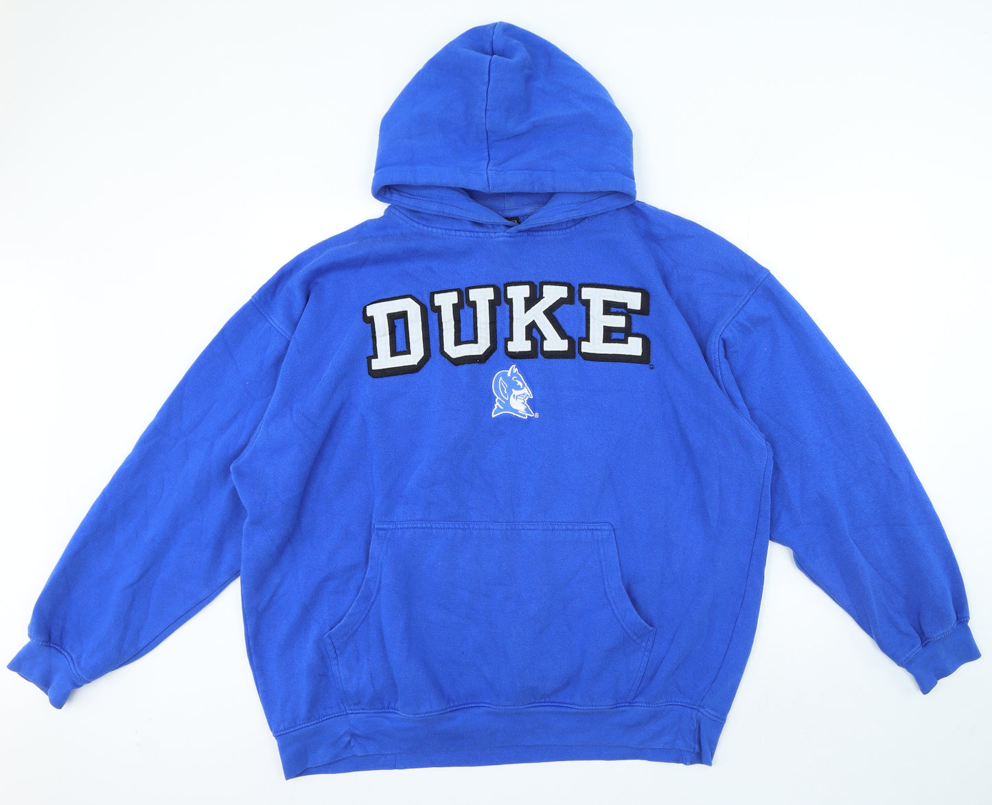 AS Sports Mens Blue Polyester Pullover Hoodie Size XL - Duke