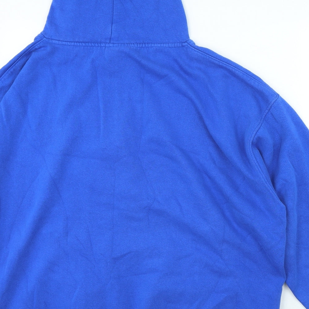 AS Sports Mens Blue Polyester Pullover Hoodie Size XL - Duke