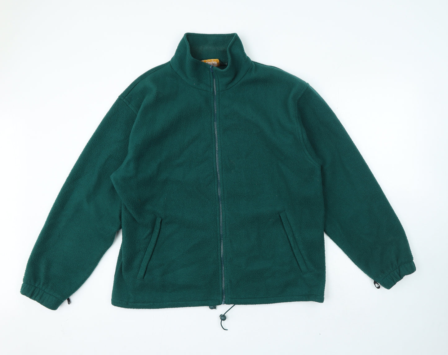 Regatta Mens Green High Neck Polyacrylate Fibre Full Zip Jumper Size L