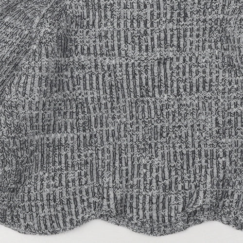 Candy Couture Girls Grey Mock Neck Geometric Cotton Pullover Jumper Size 11 Years Pullover