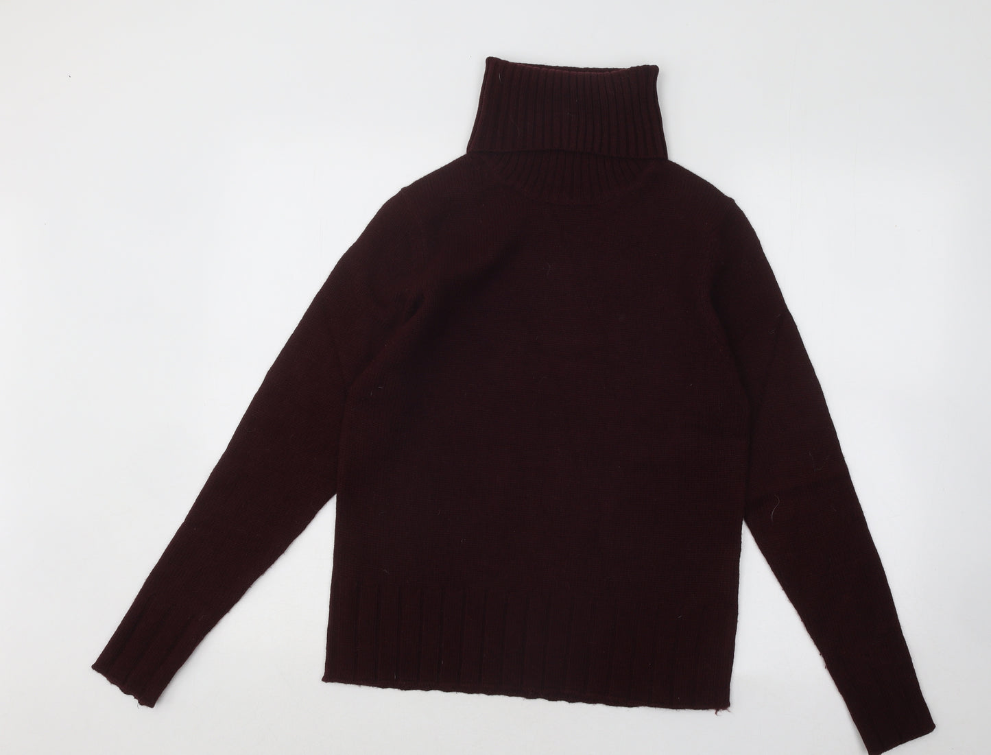 Sfera Womens Purple Roll Neck Acrylic Pullover Jumper Size M