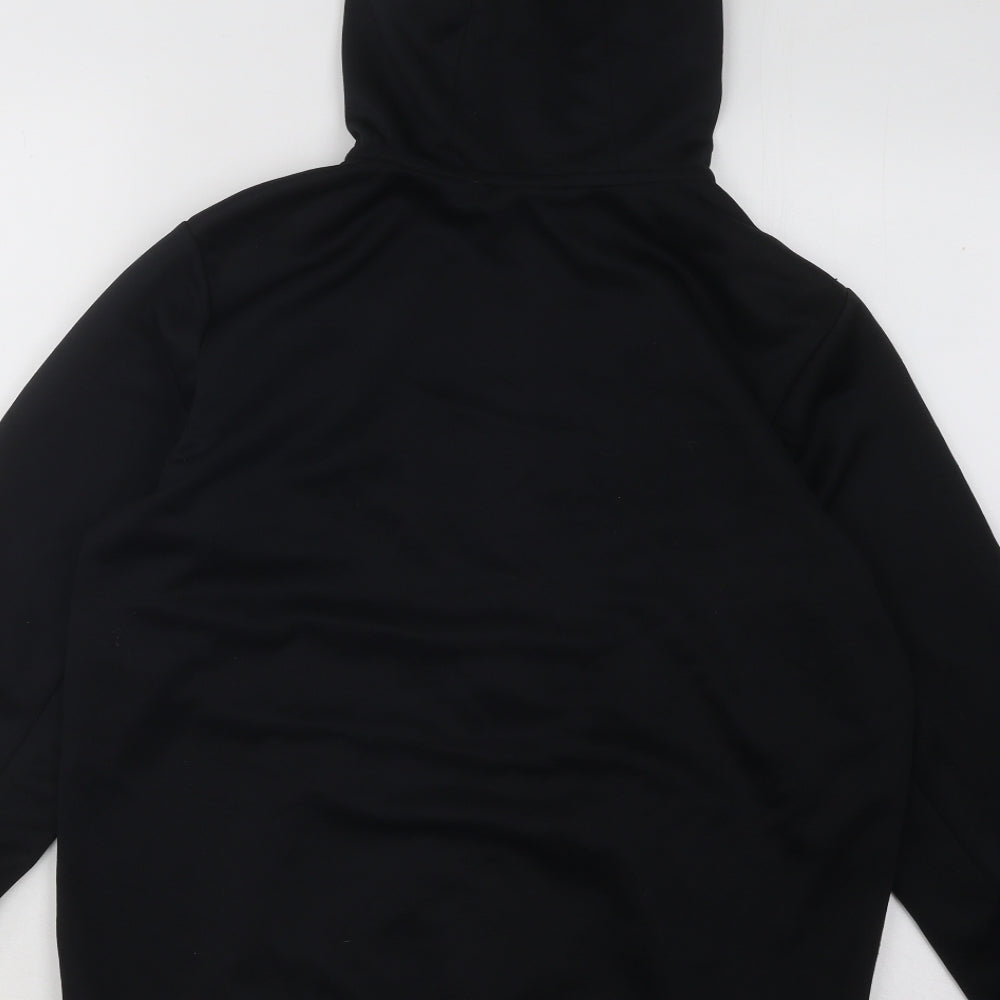 Nike Boys Black Polyester Full Zip Hoodie Size 15-16 Years Zip