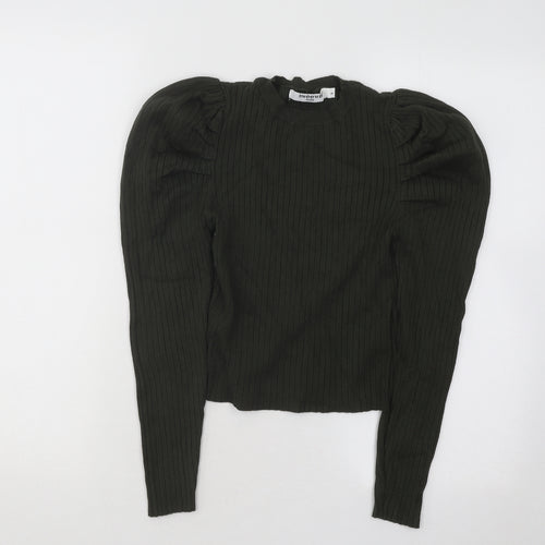 Sweewe Womens Grey Round Neck Viscose Pullover Jumper Size S
