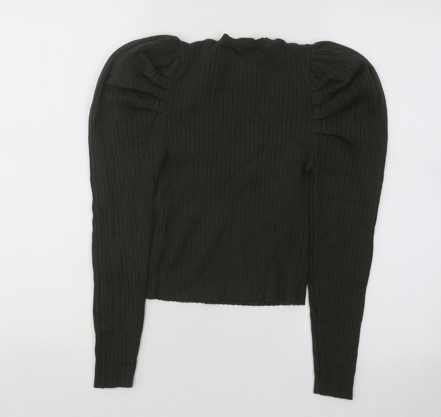 Sweewe Womens Grey Round Neck Viscose Pullover Jumper Size S