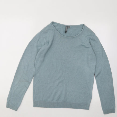 Originals Womens Blue Round Neck Acrylic Pullover Jumper Size 10