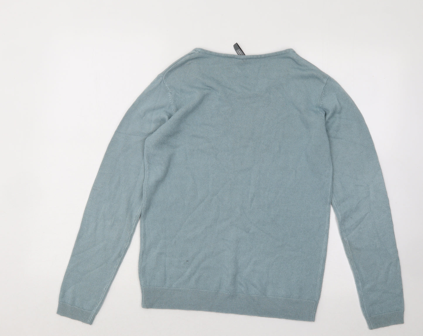 Originals Womens Blue Round Neck Acrylic Pullover Jumper Size 10