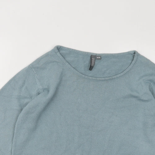 Originals Womens Blue Round Neck Acrylic Pullover Jumper Size 10