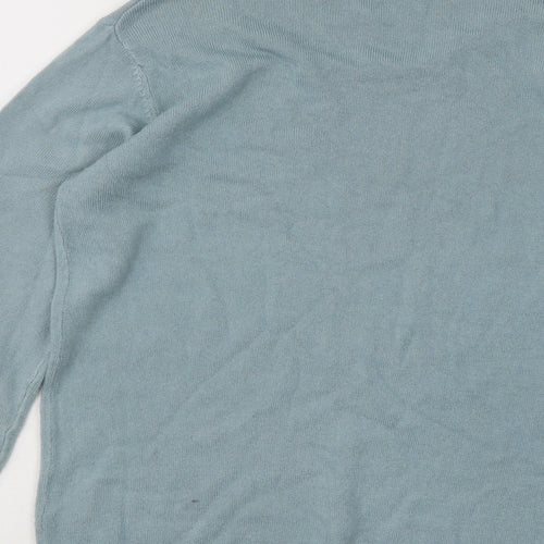 Originals Womens Blue Round Neck Acrylic Pullover Jumper Size 10