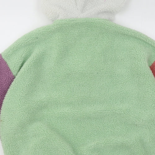 ASOS Womens Multicoloured Colourblock Polyester Pullover Hoodie Size M Zip - Atlanta