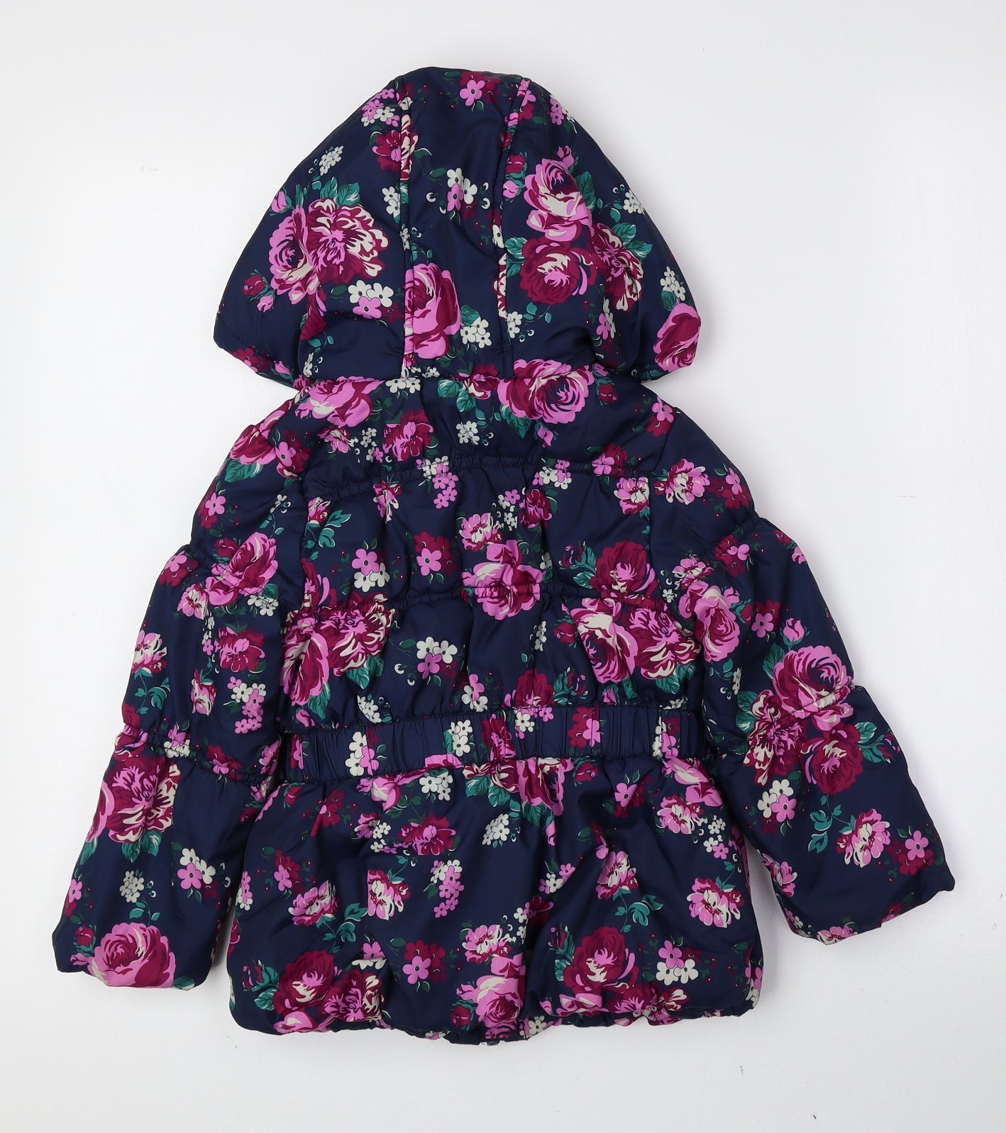TU Girls Multicoloured Floral Rain Coat Coat Size 2-3 Years Zip