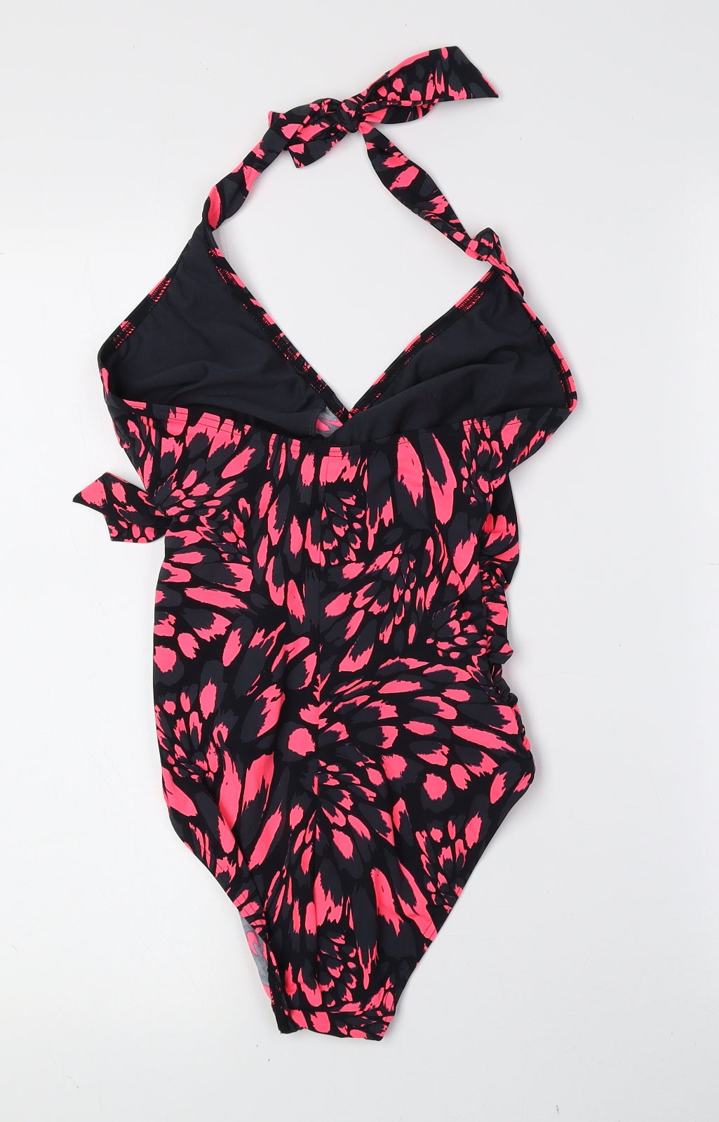 Speedo Womens Multicoloured Geometric Nylon One Piece Size 10