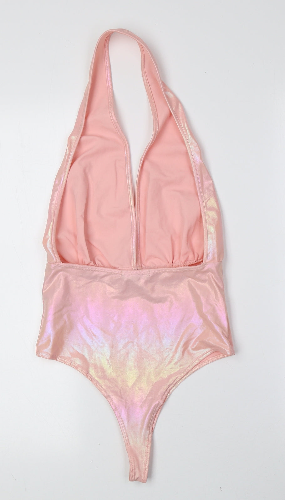 Fashion Nova Womens Pink Nylon One Piece Size S