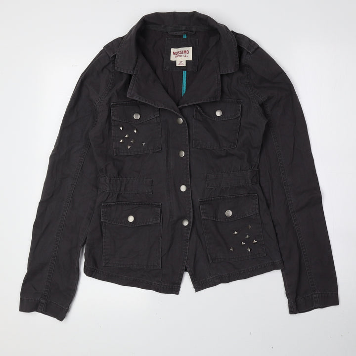 Mossimo Womens Grey Jacket Size S Snap
