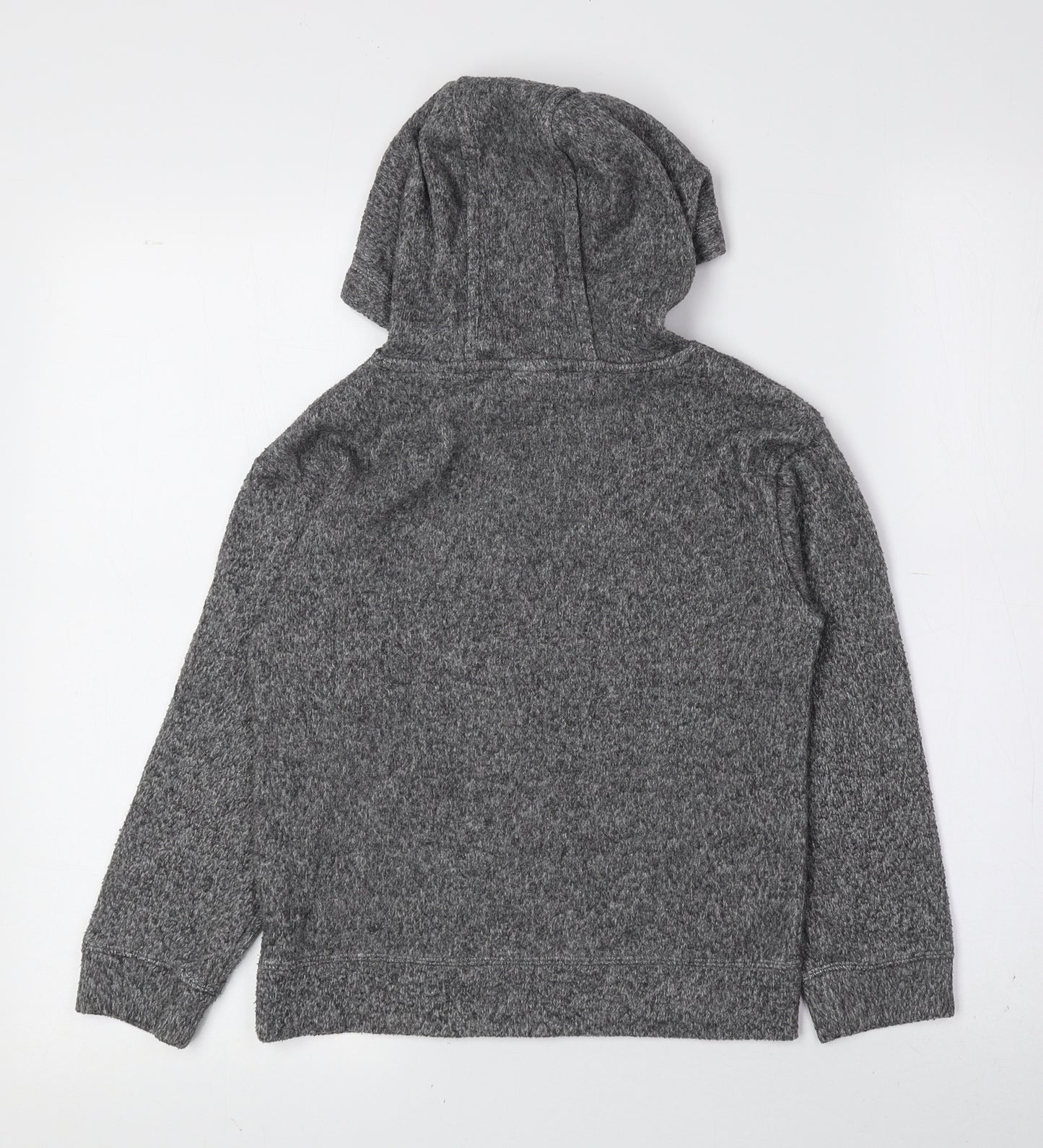 F&F Girls Grey Polyester Pullover Hoodie Size 8-9 Years Pullover
