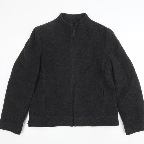 BHS Womens Grey Jacket Size 16 Zip