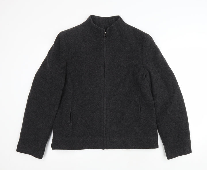 BHS Womens Grey Jacket Size 16 Zip