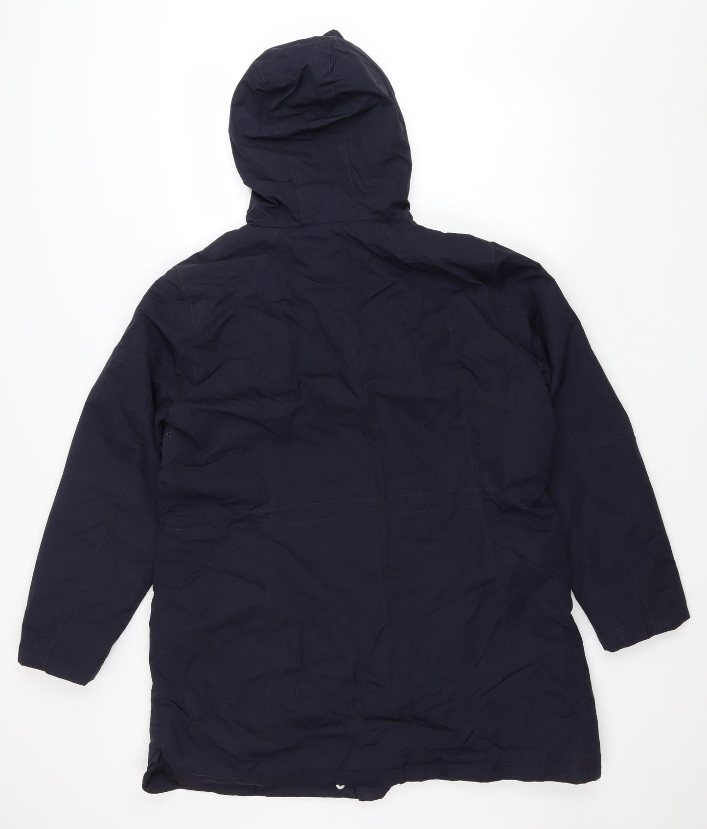 Marks and Spencer Womens Blue Rain Coat Coatigan Size 16 Zip