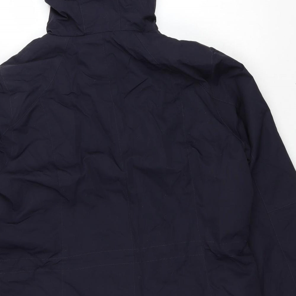Marks and Spencer Womens Blue Rain Coat Coatigan Size 16 Zip