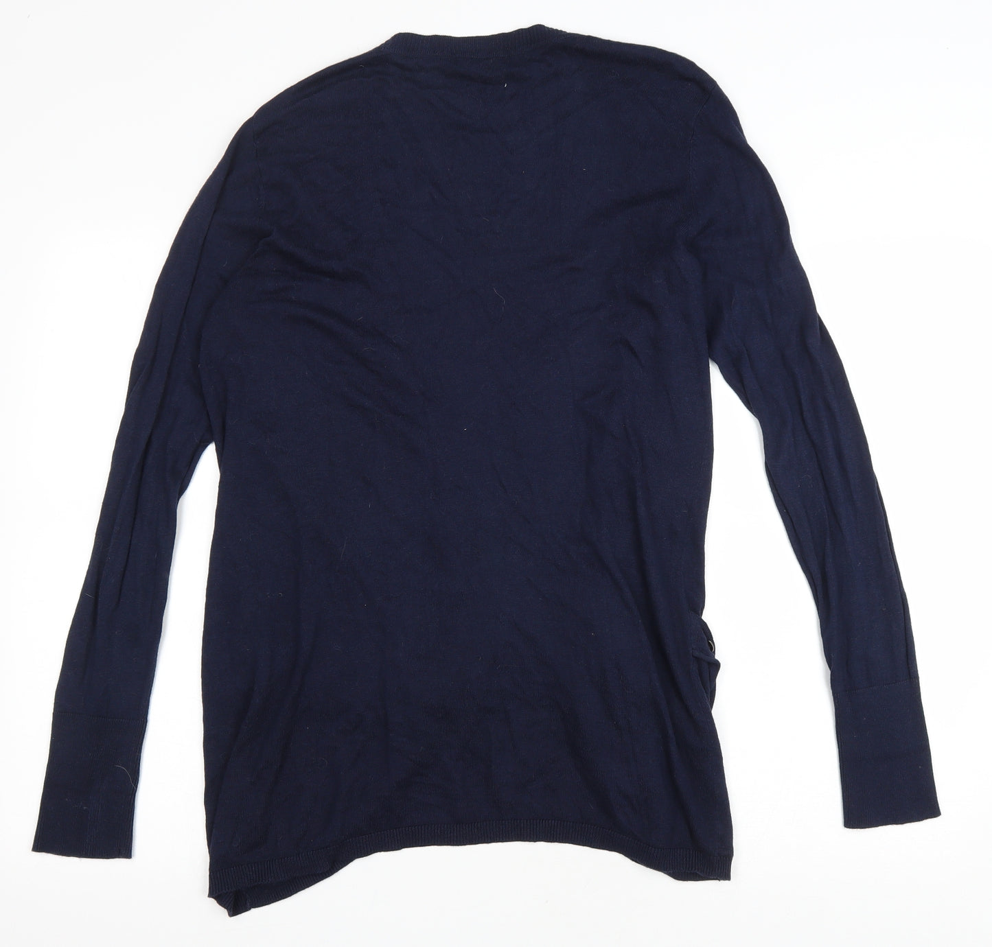 Atmosphere Womens Blue V-Neck Viscose Cardigan Jumper Size 12